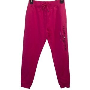 Tommy Hilfiger Elastic Waistband Drawstring‎ Jogger Fleece pink    Sweatpants L